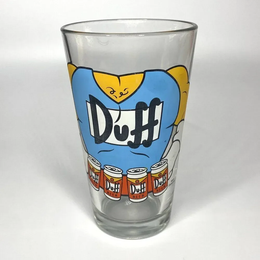 Duff Man The Simpsons Drinking Glass